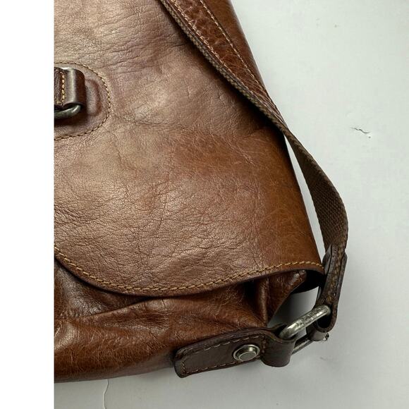 JACK GEORGES Leather Crossbody Bag with Adjustable Strap - Picture 6 of 10